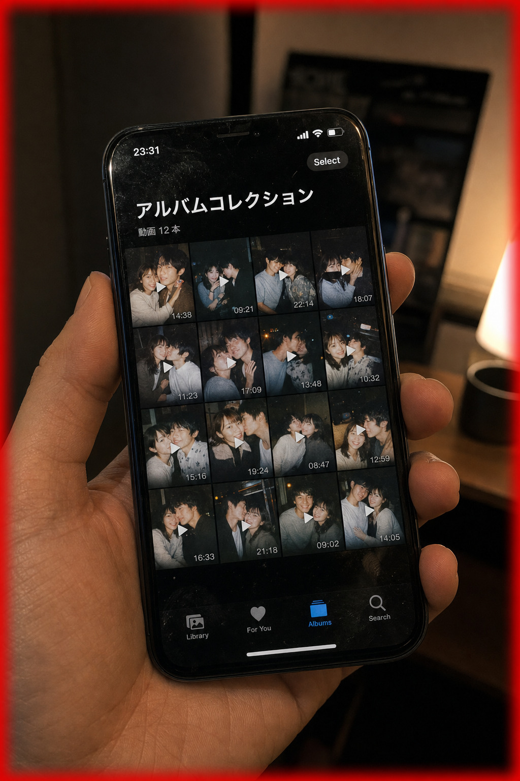 アプリで動画・画像を受け取る
